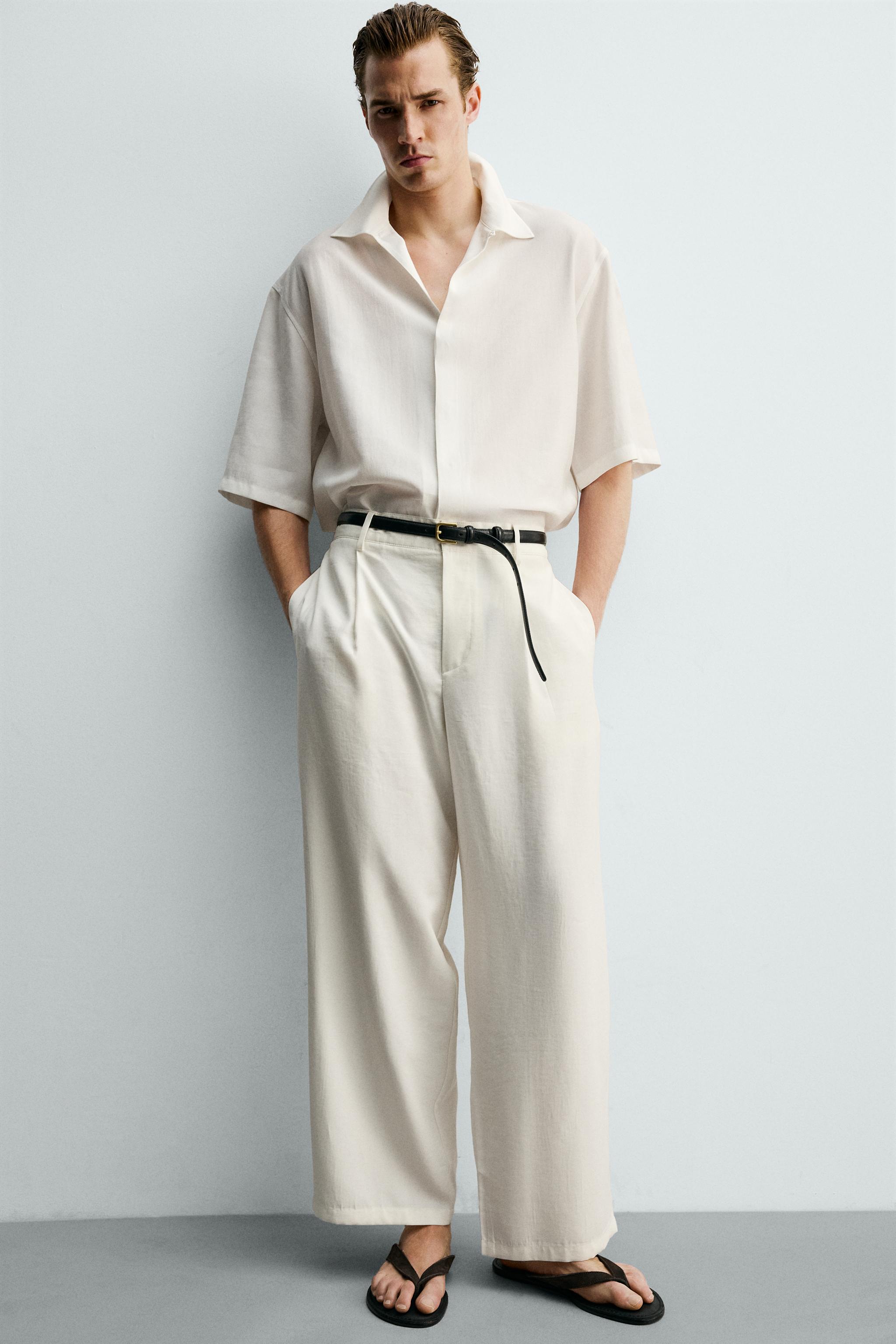 PANTALON FLUIDE À PLIS